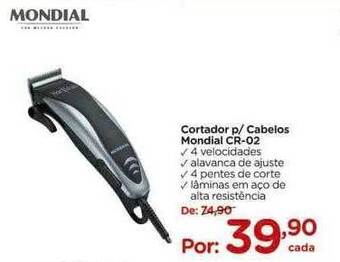 Carrefour Cortador p cabelos mondial cr-02 oferta