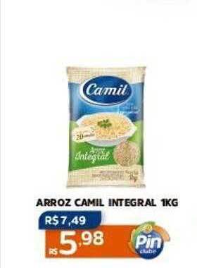 Pinheiro Supermercado Arroz camil integral oferta