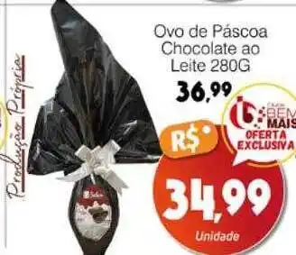 Supermercado Bem Barato Ovo de pascoa chocolate ao leite oferta