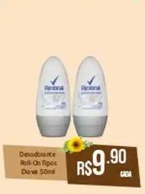 Desodorante roll on tipos dove