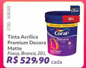 Telhanorte Tinta acrílica premium decora matte oferta