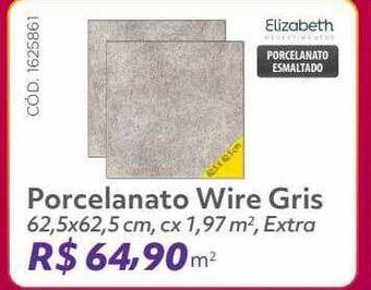 Telhanorte Porcelanato wire gris elizabeth oferta