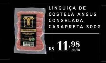 Linguiça de costela angus congelada carapreta