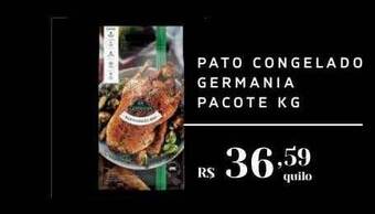 Pato congelado germania pacote kg