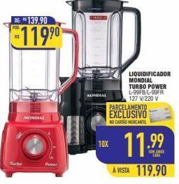 Mercantil Rodrigues Liquidificador mondial turbo power oferta