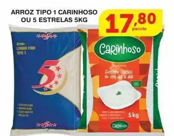 Roldão Arroz tipo 1 carinhoso ou 5 estrelas 5kg oferta