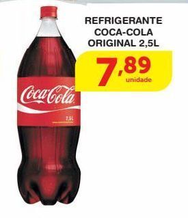 Roldão Refrigerante coca-cola original 2,5l oferta