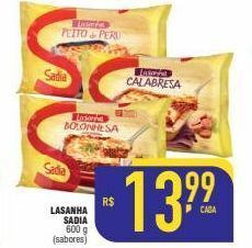 Mercantil Rodrigues Lasanha sadia 600g oferta