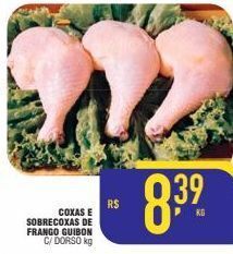 Coxas e sobrecoxas de frango guibon kg