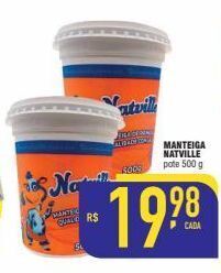 Mercantil Rodrigues Manteiga natville 500g oferta