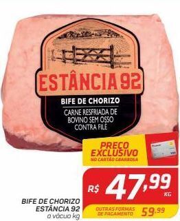 Bife de chorizo estância 92 kg