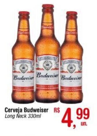 Fort Atacadista Cerveja Budweiser 330ml oferta