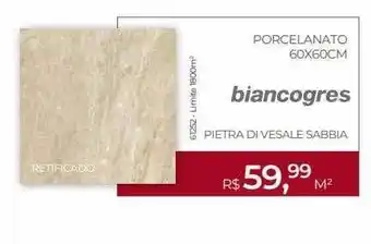 ABC da Construção Porcelanato 60x60cm biancogres oferta
