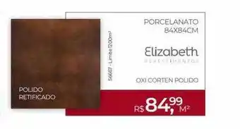 ABC da Construção Porcelanato 84x84cm elizabeth oferta