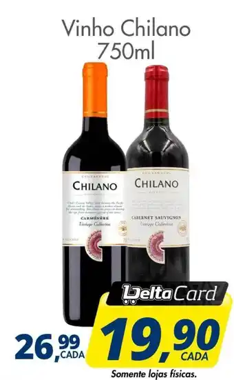 Delta Supermercados Vinho chilano oferta