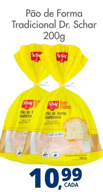 Delta Supermercados Pão de forma tradicional dr. schar oferta