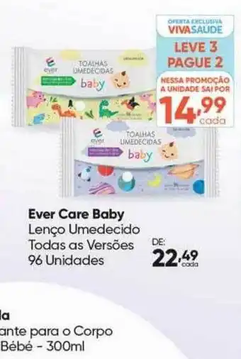 Ever care baby lenço umedecido