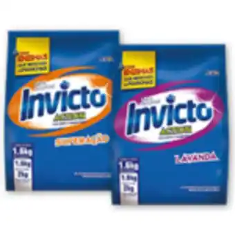 Rede Supermarket Lava roupas em pó invicto action fragrâncias sachê • 1.6kg oferta