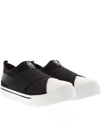 Tênis via marte casual tiras cruzadas tecido preto