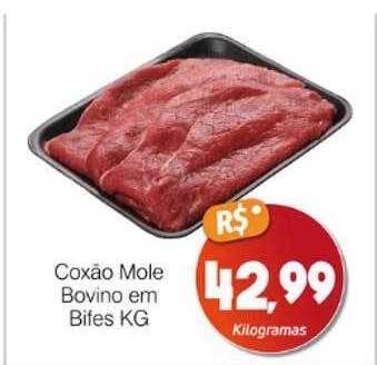 Coxão mole bovino em bifes kg