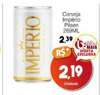 Supermercado Bem Barato Cerveja império pilsen oferta