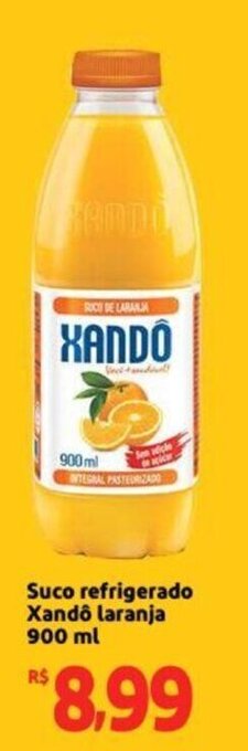 Extra Supermercado Suco Refrigerado Xandô Laranja 900ml oferta