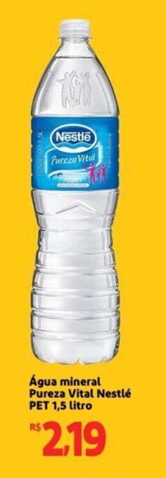 Extra Supermercado Água MIneral Pureza Vital Nestlé pet 1.5L oferta