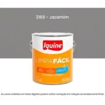 Tinta acrilica iquine standard semibrilho 3,2l limpa fácil 2169 jacamim (mp)