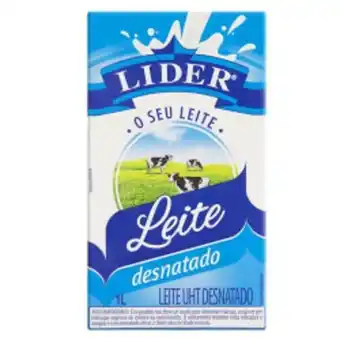 Enxuto Leite lider 1l uht desnatado oferta