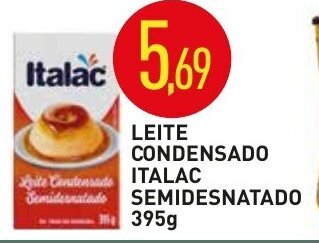 Calvo Atacadista Leite Condensado Italac Semidesnatado 395g oferta