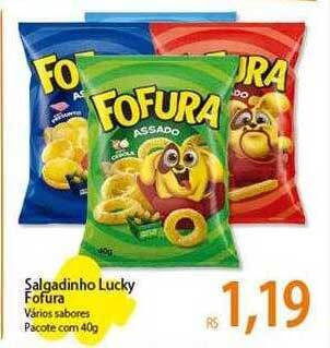 Atacadão Salgadinho lucky fofura oferta