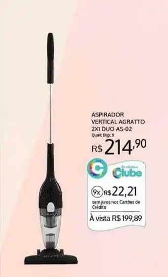 Aspirador vertical agratto 2x1 duo a5-02