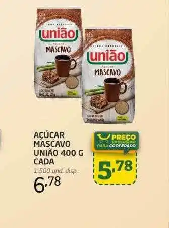 Cooper Açúcar mascavo união oferta