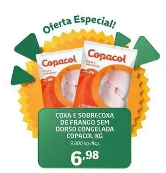 Cooper Coxa e sobrecoxa de frango sem dorso congelada copacol oferta