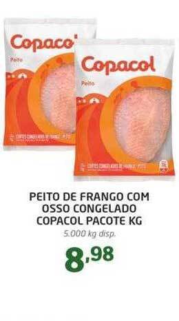 Cooper Peito de frango com osso congelado copacol oferta