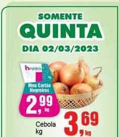 Negreiros Cebola kg oferta