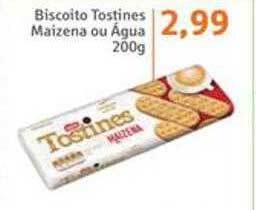 Sonda Biscoito tostines maizena ou água oferta