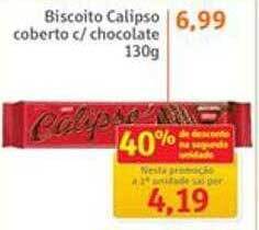 Biscoito calipso coberto c chocolate