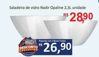 Saladeira de vidro nadir opaline
