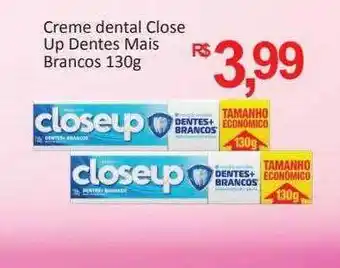 Creme dental close up dentes mais brancos