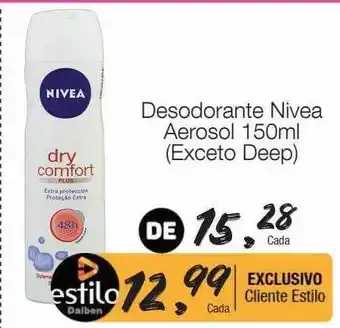 Supermercado Dalben Desodorante nivea aerosol exceto deep oferta