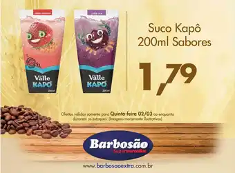Suco kapô sabores