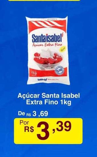 Açúcar santa isabel extra fino