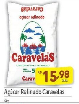 Supermercados Condor Açúcar Refinado Caravelas 5kg oferta