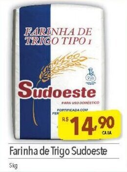 Supermercados Condor Farinha de Trigo Sudoeste 5kg oferta