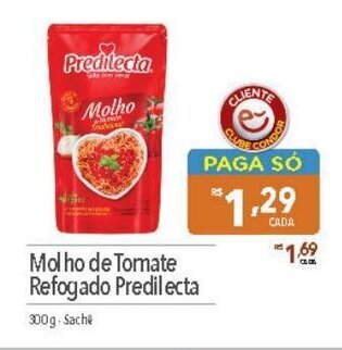 Supermercados Condor Molho de Tomate refogado Predilecta 300g oferta