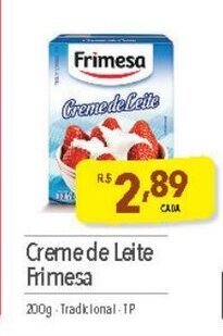 Supermercados Condor Creme de leite Frimesa 200g oferta