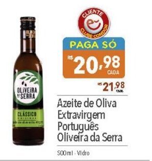 Supermercados Condor Azeite de Oliva Extravirgem Português Oliveira da Serra 500ml oferta