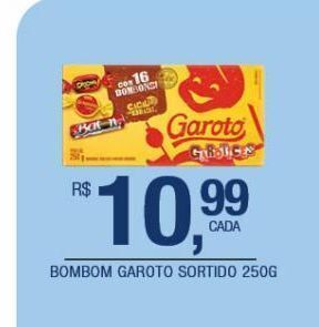 DB Supermercados Bombom garoto sortido 250g oferta