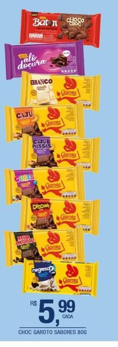 DB Supermercados Chocolate garoto oferta